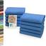 ZOLLNER 10er Set Seiftücher - weiche und saugstarke Waschlappen - waschbar bis 95°C - Baumwolle - 30x30 cm in blau