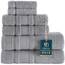 Qute Home 6-teiliges Badetuch-Set, 100% türkische Baumwolle, Premium-Qualität, Badetücher, weiche und saugfähige türkische Handtücher, Set beinhaltet 2 Badetücher, 2 Handtücher und 2 Waschlappen