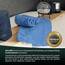 ZOLLNER 10er Set Waschlappen - weiche und saugstarke Waschhandschuhe - waschbar bis 95°C - Baumwolle - 16x21 cm in blau
