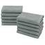 ZOLLNER 10er Set Seiftücher - weiche und saugstarke Waschlappen - waschbar bis 95°C - Baumwolle - 30x30 cm in hellgrau