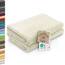 ZOLLNER 2er Set Duschtücher - weiche und saugstarke Handtücher - waschbar bis 95°C - Baumwolle - 70x140 cm in beige
