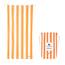 Dock & Bay Strandtuch - schnell trocknend, sandfrei - kompakt, leicht - 100% recycelt - inklusive Tasche - Cabana - Ipanema Orange - Large (160x90cm, 63x35)