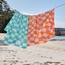 Dock & Bay Strandhandtuch - Schnell trocknende Mikrofaser, ohne Sand - Kompakt, Leicht - 100% recycelt - Inklusive Beutel - Check Mate, Large (160x90cm, 63x35)