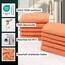 ZOLLNER 10er Set Seiftücher - weiche und saugstarke Waschlappen - waschbar bis 95°C - Baumwolle - 30x30 cm in orange