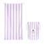 Dock & Bay Strandtuch - schnell trocknend, sandfrei - kompakt, leicht - 100 % recycelt - inklusive Tasche - Cabana Light - Lombok Lilac - Extra Large (200x90cm, 78x35")