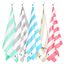 Dock & Bay Strandhandtuch - Schnell trocknende Mikrofaser, ohne Sand - Kompakt, Leicht - 100% recycelt - Inklusive Beutel - Cabana Light - Tulum Blue, Extra Large (200x90cm, 78x35)
