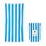 Dock & Bay Strandhandtuch - Schnell trocknende Mikrofaser, ohne Sand - Kompakt, Leicht - 100% recycelt - Inklusive Beutel - Cabana - Bondi Blue, Extra Large (200x90cm, 78x35)