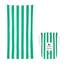 Dock & Bay Strandhandtuch - Schnell trocknende Mikrofaser, ohne Sand - Kompakt, Leicht - 100% recycelt - Inklusive Beutel - Cabana - Cancun Green, Extra Large (200x90cm, 78x35)