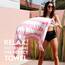 Dock & Bay Strandhandtuch - Schnell trocknende Mikrofaser, ohne Sand - Kompakt, Leicht - 100% recycelt - Inklusive Beutel - Cabana Light - Malibu Pink, Large (160x90cm, 63x35)