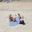 Dock & Bay Strandhandtuch - Schnell trocknende Mikrofaser, ohne Sand - Kompakt, Leicht - 100% recycelt - Inklusive Beutel - Cabana - Whitsunday Blue, Double Extra Large (180x200cm, 70x78)