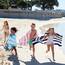 Dock & Bay Strandhandtuch - Schnell trocknende Mikrofaser, ohne Sand - Kompakt, Leicht - 100% recycelt - Inklusive Beutel - Cabana Light - Malibu Pink, Extra Large (200x90cm, 78x35)