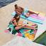 Dock & Bay Strandhandtuch - Schnell trocknende Mikrofaser, ohne Sand - Kompakt, Leicht - 100% recycelt - Inklusive Beutel - Summer - Coastal Candy, Large (160x90cm, 63x35)