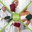 NatureMark 10x Waschhandschuhe aus Frottee 100% Baumwolle – Weich und Robust, Ideal für die tägliche Pflege und Gäste – Bordeaux/Dunkelgrün, 15x21 cm