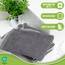 NatureMark 10x Waschhandschuhe aus Frottee 100% Baumwolle – Weich und Robust, Ideal für die tägliche Pflege und Gäste – Anthrazit/Silber, 15x21 cm