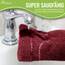 NatureMark 10x Waschhandschuhe aus Frottee 100% Baumwolle – Weich und Robust, Ideal für die tägliche Pflege und Gäste – Bordeaux/Dunkelgrün, 15x21 cm