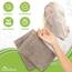 NatureMark 10x Waschhandschuhe aus Frottee 100% Baumwolle – Weich und Robust, Ideal für die tägliche Pflege und Gäste – Sand/Beige, 15x21 cm