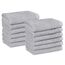 Amazon Basics Waschlappen Set, 100% Baumwolle Extra Saugfähig Schnelltrocknend, 30 x 30 cm, Grau, 12er-Pack