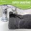 NatureMark 10x Waschhandschuhe aus Frottee 100% Baumwolle – Weich und Robust, Ideal für die tägliche Pflege und Gäste – Anthrazit/Apfelgrün 15x21 cm