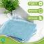 NatureMark 10x Waschhandschuhe aus Frottee 100% Baumwolle – Weich und Robust, Ideal für die tägliche Pflege und Gäste – Hellblau/Weiss, 15x21 cm