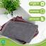 NatureMark 10x Waschhandschuhe aus Frottee 100% Baumwolle – Weich und Robust, Ideal für die tägliche Pflege und Gäste – Anthrazit/Bordeaux, 15x21 cm