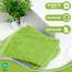 NatureMark 10x Waschhandschuhe aus Frottee 100% Baumwolle – Weich und Robust, Ideal für die tägliche Pflege und Gäste – Apfel Grün, 15x21 cm