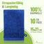 NatureMark 10x Waschhandschuhe aus Frottee 100% Baumwolle – Weich und Robust, Ideal für die tägliche Pflege und Gäste – Royal Blau, 15x21 cm
