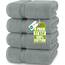 Utopia Towels - 4er-Pack Badetücher Set Premium 100% ringgesponnene Baumwolle 69 x 137 cm Handtücher, sehr saugfähig, weiches Gefühl Duschtücher (Kühles Grau)