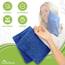 NatureMark 10x Waschhandschuhe aus Frottee 100% Baumwolle – Weich und Robust, Ideal für die tägliche Pflege und Gäste – Royal Blau, 15x21 cm