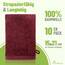 NatureMark 10x Waschhandschuhe aus Frottee 100% Baumwolle – Weich und Robust, Ideal für die tägliche Pflege und Gäste – Bordeaux Rot, 15x21 cm