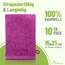 NatureMark 10x Waschhandschuhe aus Frottee 100% Baumwolle – Weich und Robust, Ideal für die tägliche Pflege und Gäste – Pink, 15x21 cm
