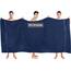 Utopia Towels - 2er Badetücher Groß aus Baumwolle mit Aufhänger, Saunatücher,Badehandtücher Groß, Handtücher 90 x 180 cm (Marineblau)