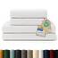 Blumtal Premium Frottier Handtücher Set 4 teilig 100% Baumwolle - Oeko-TEX zertifiziertes Badetuch 2X (70x140 cm) + Towel 2X (50x100 cm) - Ultra saugstarkes Frottiertücher Set - Handtücher Weiß