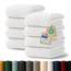 Blumtal Premium Frottier Handtücher Set 8 teilig 100% Baumwolle - Oeko-TEX zertifiziertes Handtuch 50x100 cm (8X) - saugstarke Handtücher waschbar bei 60 °C - Handtuch Weiß