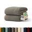 Blumtal Premium Frottier Handtücher Set 2 teilig 100% Baumwolle - Oeko-TEX zertifiziertes Towel 2X (50x100 cm) - Ultra saugstarkes Frottier Handtücher Set waschbar °60 - Handtücher Grau