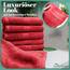 NatureMark NM-HT0864 Frottier Handtücher, 8-er Pack, 50 x 100 cm, 100% Baumwolle, Rot