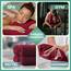 NatureMark 8 Handtücher Set - 100% Baumwolle - Saugfähige und langlebige Handtücher, Größe 50×100 cm, Bordeauxrot