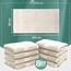 NatureMark 8 Handtücher Set - 100% Baumwolle - Saugfähige und langlebige Handtücher, Größe 50×100 cm, Natur/Creme