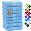 NatureMark 8 Handtücher Set - 100% Baumwolle - Saugfähige und langlebige Handtücher, Größe 50×100 cm, Hellblau