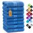 NatureMark 8 Handtücher Set - 100% Baumwolle - Saugfähige und langlebige Handtücher, Größe 50×100 cm, Royalblau