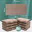 NatureMark 8 Handtücher Set - 100% Baumwolle - Saugfähige und langlebige Handtücher, Größe 50×100 cm, Sand/Beige