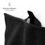 Blumtal Premium Frottier Waschlappen Set 10 teilig 100% Baumwolle - Oeko-TEX zertifizierte Waschlappen 10x (15x20 cm) - Ultra saugstarkes Frottier Seiftücher Set waschbar °60 - Seiflappen Schwarz