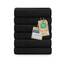 Blumtal Premium Frottier Handtücher Set 6 teilig100% Baumwolle - Oeko-TEX zertifiziertes Towel 6X (50x100 cm) - Ultra saugstarkes Frottiertücher Set waschbar °60 - Handtücher Schwarz