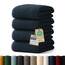 Blumtal Premium Frottier Handtücher Set 4 teilig 100% Baumwolle - Oeko-TEX zertifiziertes Towel 4X (50x100 cm) - Ultra saugstarkes Frottier Handtücher Set waschbar °60 - Handtuch Dunkelblau