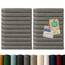 Blumtal Premium Frottier Gästehandtücher Set 24 teilig 100% Baumwolle - Oeko-TEX zertifiziertes Gästehandtuch 24x (30x30 cm) - Ultra saugstarkes Gästetücher Set waschbar °60 - Handtücher Grau