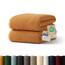 Blumtal Premium Frottier Handtücher Set 2 teilig 100% Baumwolle - Oeko-TEX zertifiziertes Towel 2X (50x100 cm) - Ultra saugstarkes Frottier Handtücher Set waschbar °60 - Towel - Handtuch Braun