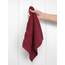 American Soft Linen Luxus-Waschlappen für Badezimmer, 100 % Baumwolle, 4-teiliges türkisches Waschlappen-Set, 33 x 33 cm, weiche Lappen für Körper und Gesicht, Bordeaux