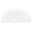 American Soft Linen Premium 3-teiliges Handtuch-Set, 1 Badetuch, 1 Handtuch, 1 Waschlappen, 100% Baumwolle, türkische Handtücher für Badezimmer, Weiß