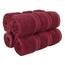 American Soft Linen Luxus-Waschlappen für Badezimmer, 100 % Baumwolle, 4-teiliges türkisches Waschlappen-Set, 33 x 33 cm, weiche Lappen für Körper und Gesicht, Bordeaux
