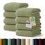 Blumtal Premium Frottier Handtücher Set 8 teilig 100% Baumwolle - Oeko-TEX zertifizierte Handtücher 8X (50x100 cm) - saugstarke Handtücher waschbar bei 60 °C - Handtuch Grün Pastel