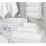 American Soft Linen Premium 3-teiliges Handtuch-Set, 1 Badetuch, 1 Handtuch, 1 Waschlappen, 100% Baumwolle, türkische Handtücher für Badezimmer, Weiß